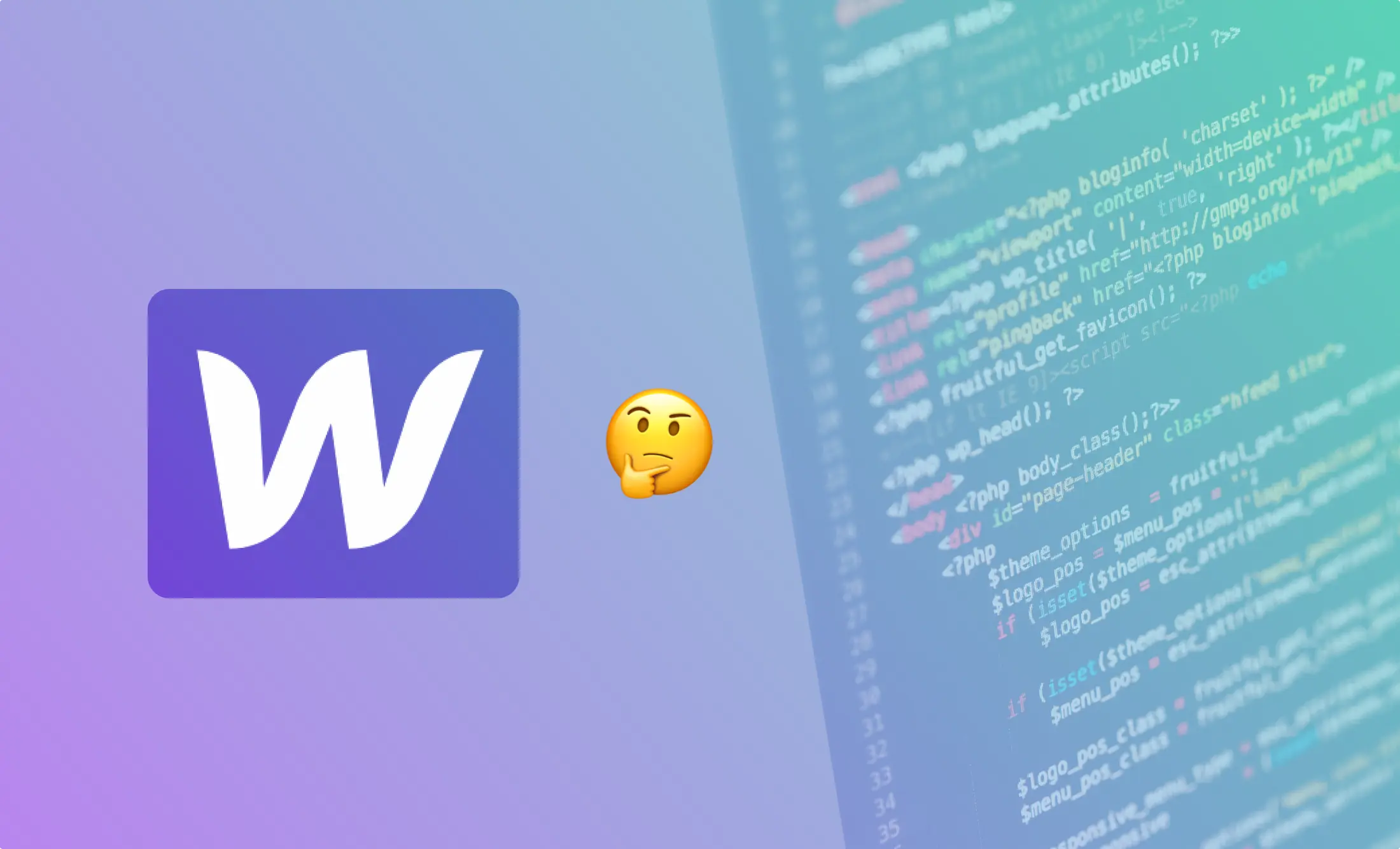 Side-by-side comparison of Webflow Designer and code editor for B2B website build