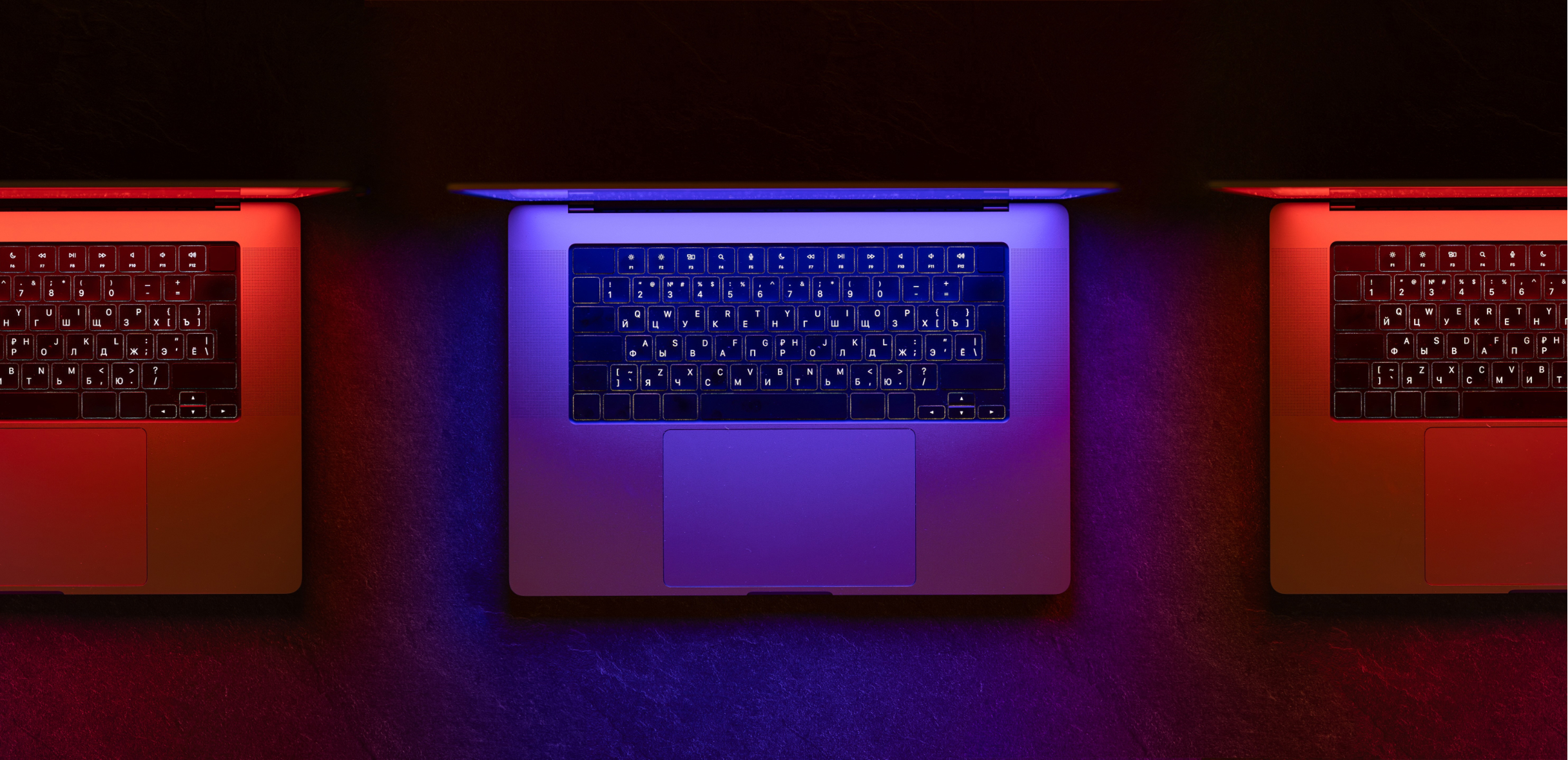  Laptops on a desk — web design workspace