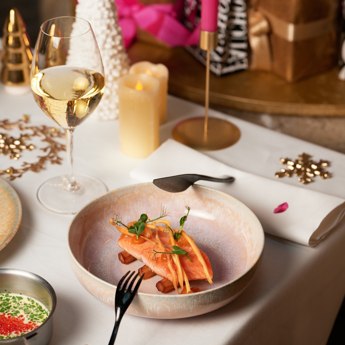 Festive menu December 2025 Fauchon L'Hôtel Paris 8 - refined, festive gourmet cuisine