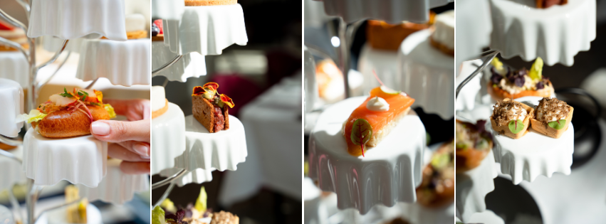 Créations salées du Five O’Clock Tea au Grand Café Fauchon