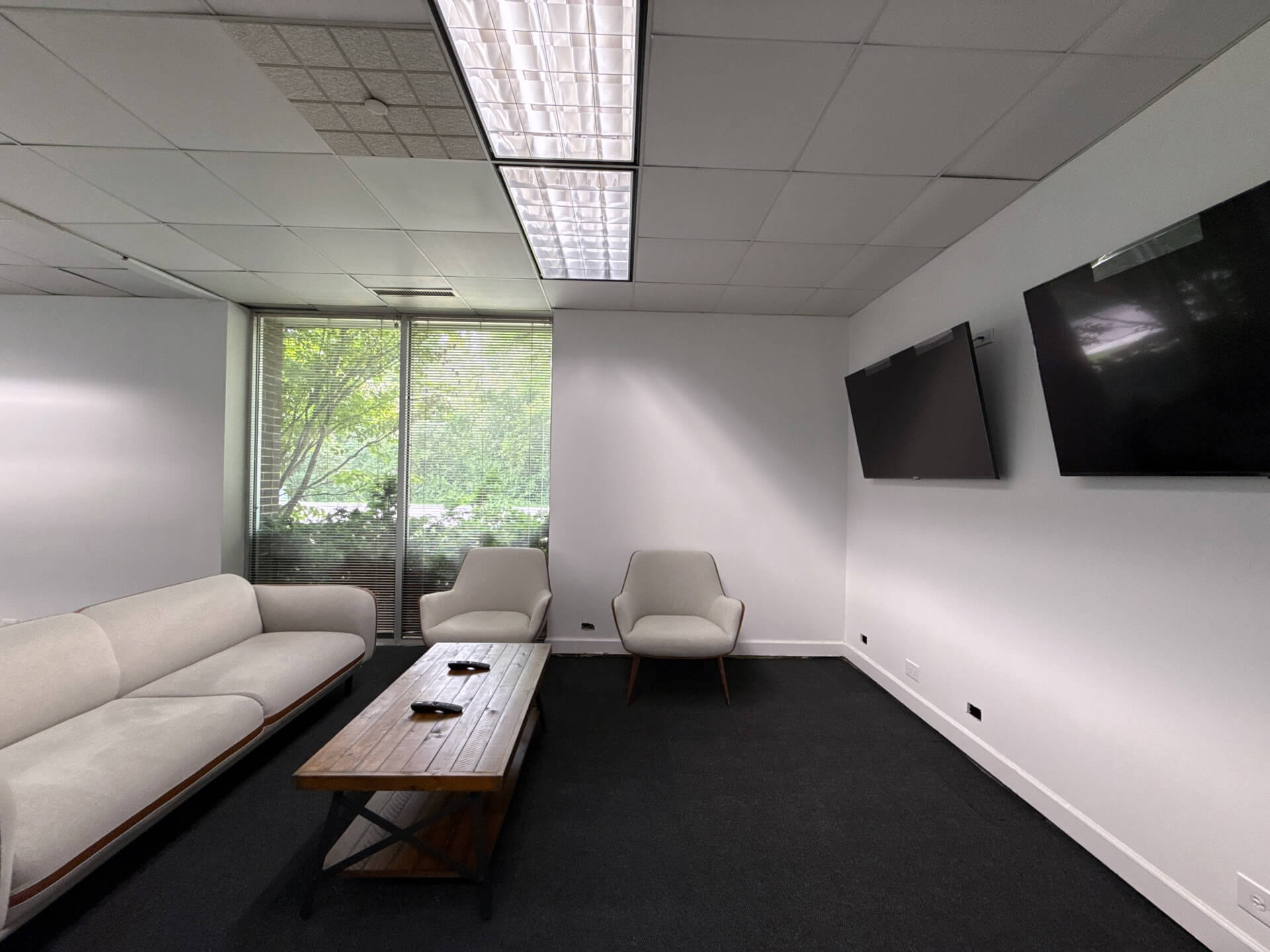 waiting room with tv 