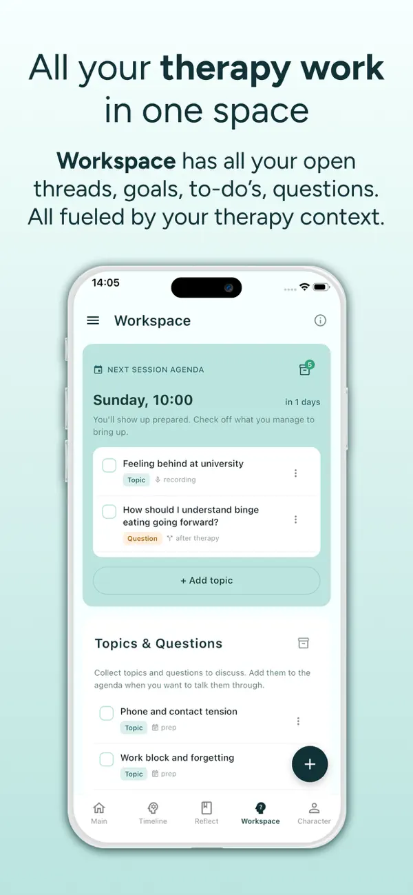 Workspace in MindSync