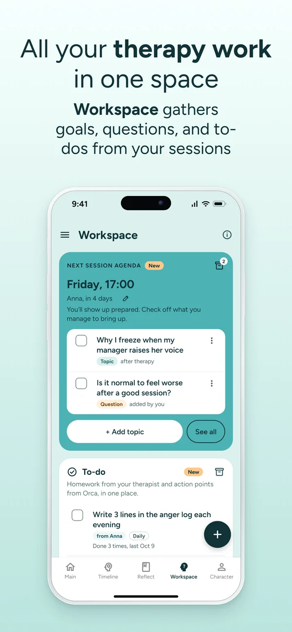 Workspace in MindSync