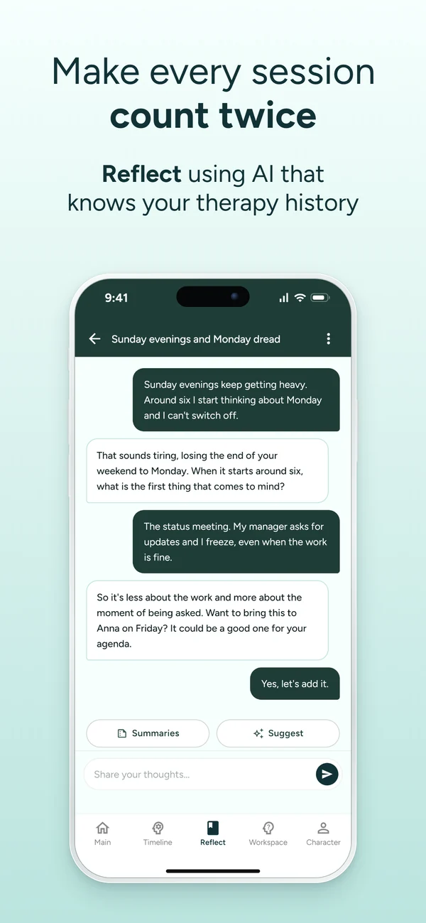 Reflect (AI journaling) in MindSync