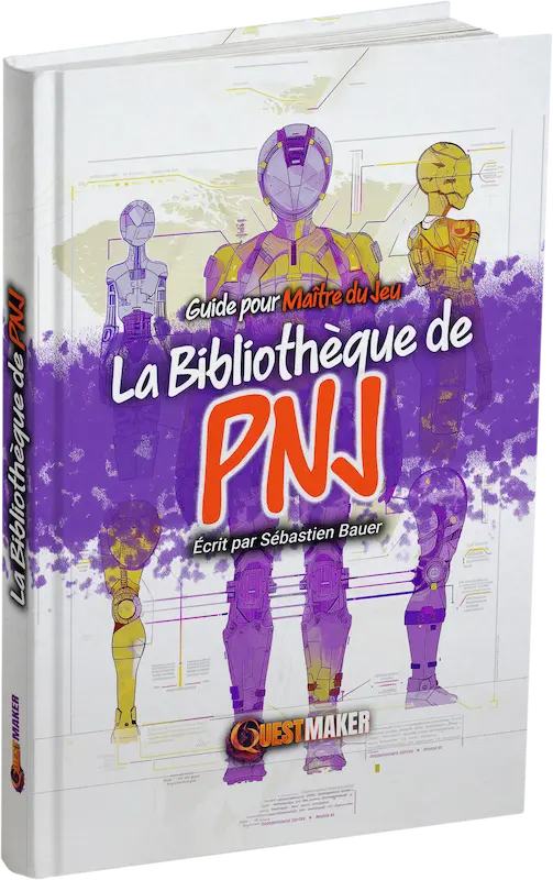 La Bibliothèque de PNJ, couverture de la version papier