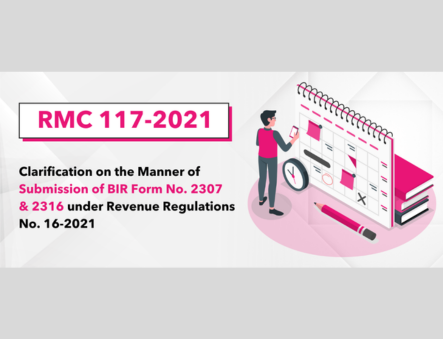 RMC No.117- 2021: Form 2307 & 2316 Submission Clarifications