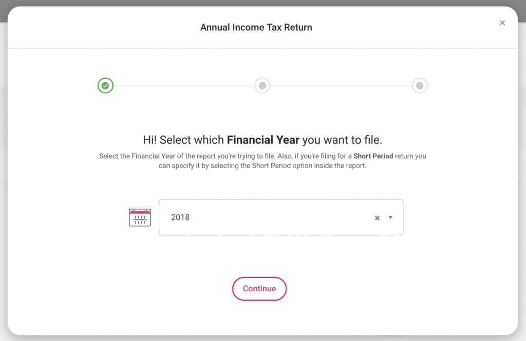 Annual INcome Tax Return - Financial Year