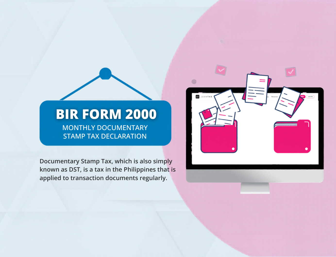 BIR Form 2000 – Documentary Stamp Tax Declaration