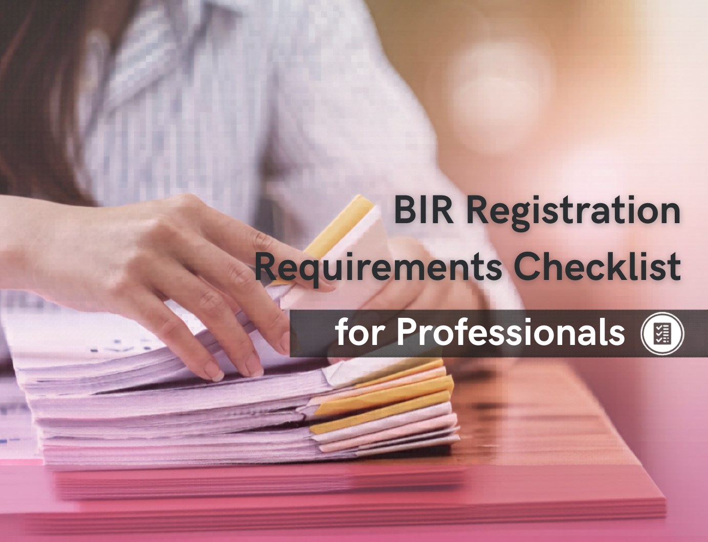 BIR Registration Requirements Checklist for Professionals