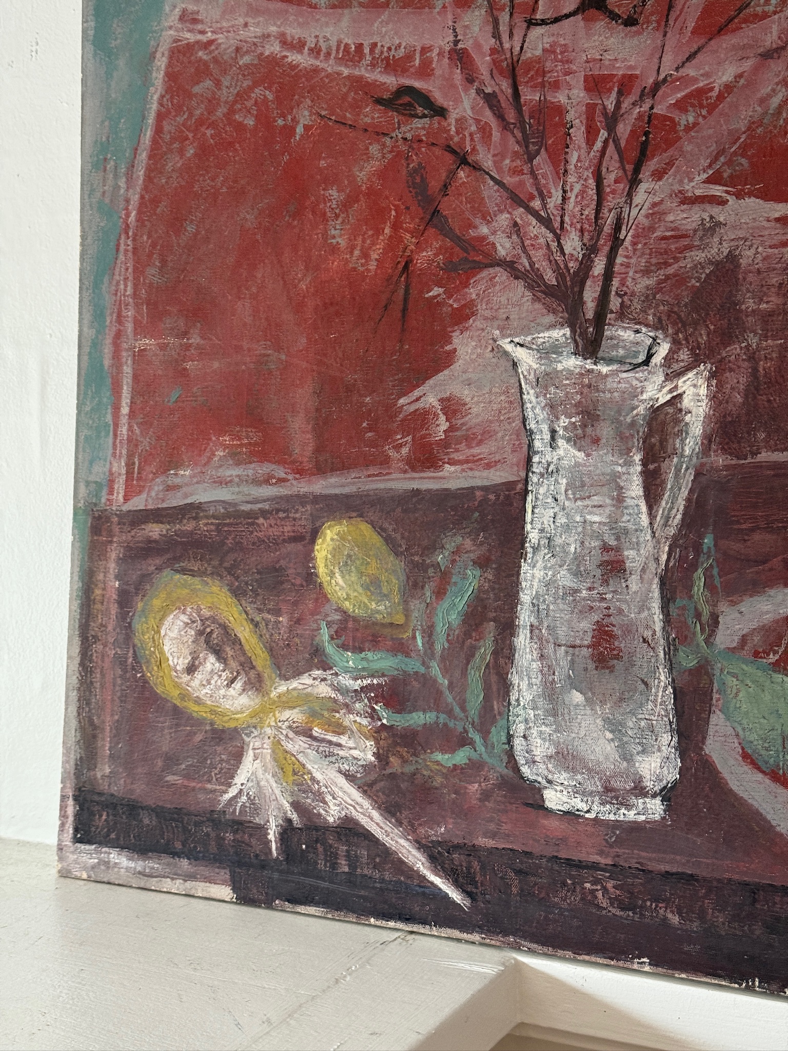 View: Abstract Original Still Life Vase Painting