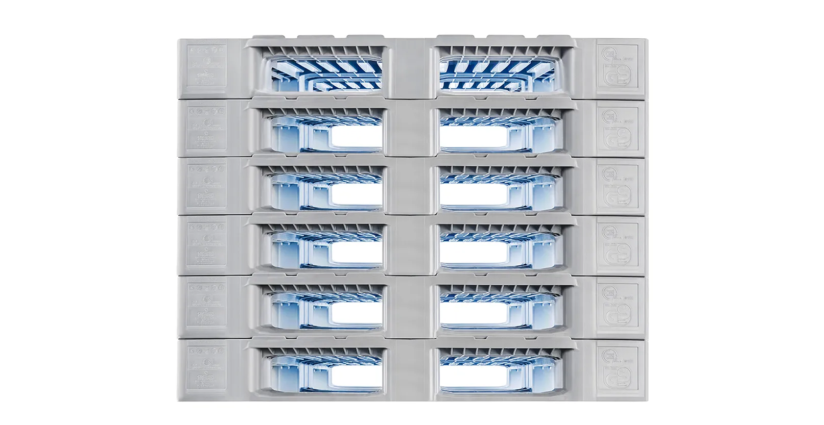 H1 Paletten gestapelt