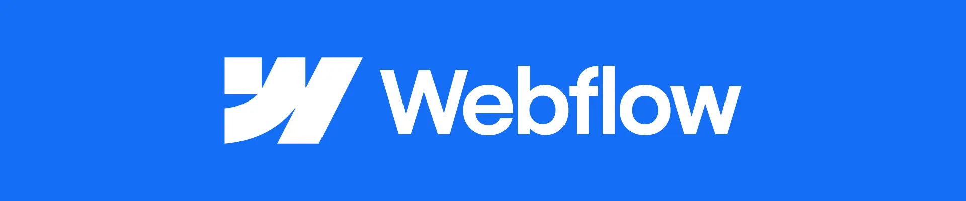 Webflow-Logo auf blauem Hintergrund – dencraft Webdesign Ludwigsburg: moderne Webflow-Websites für Unternehmen.