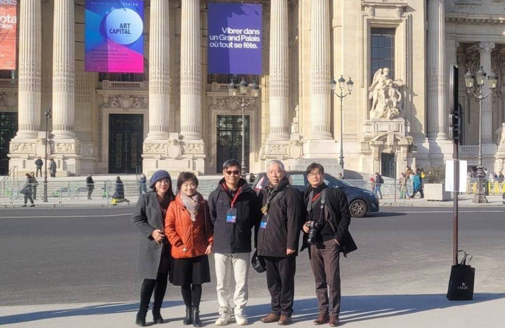 大皇宮展覽現場的門口合影