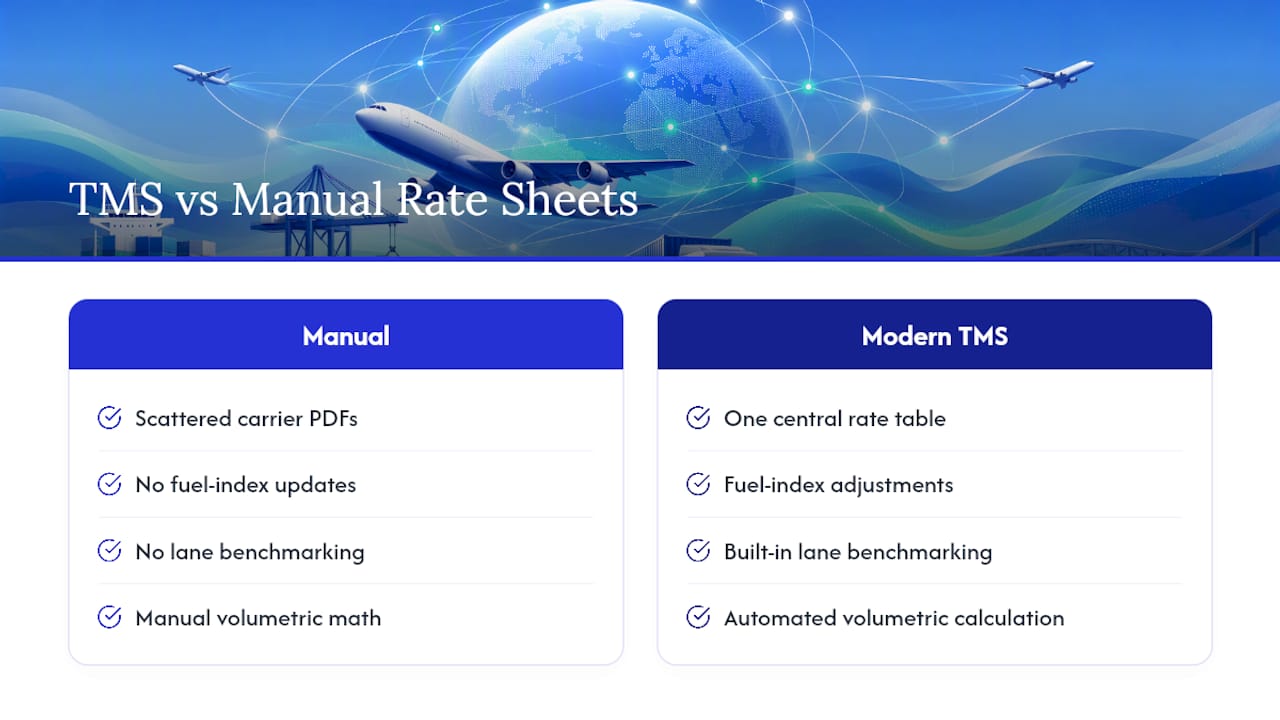 Where a TMS Fits Into Tariff Management — overview diagram