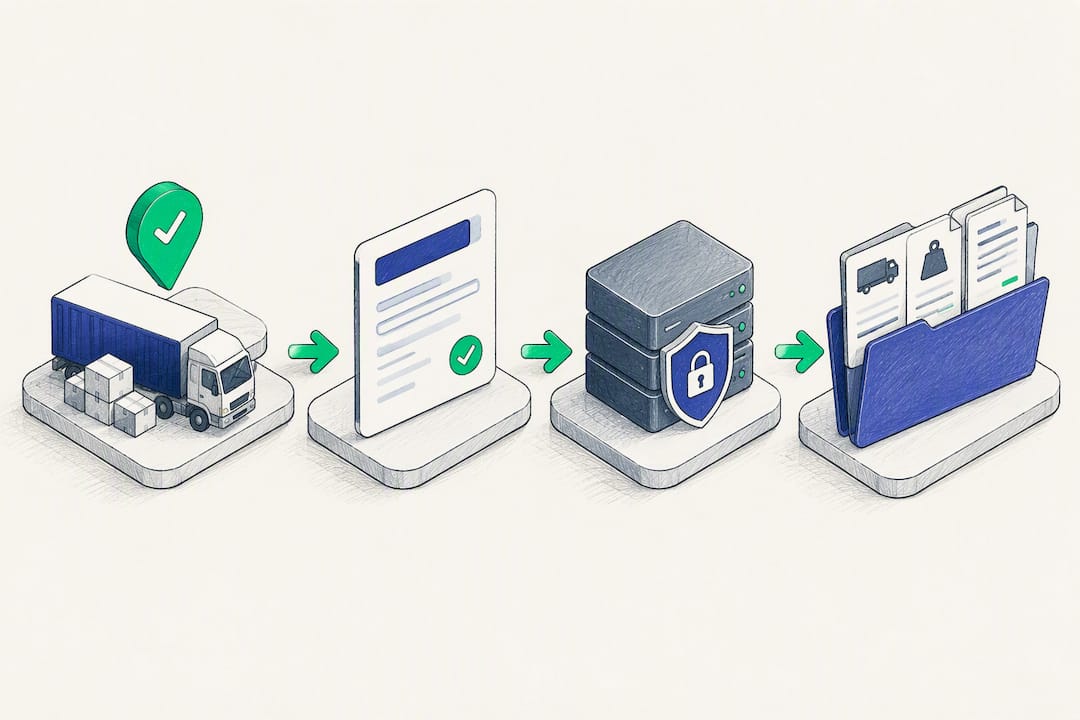 Integrated freight invoice workflow stages