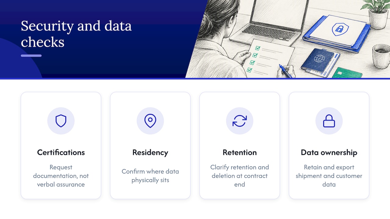 Four security and data checks for TMS vendors