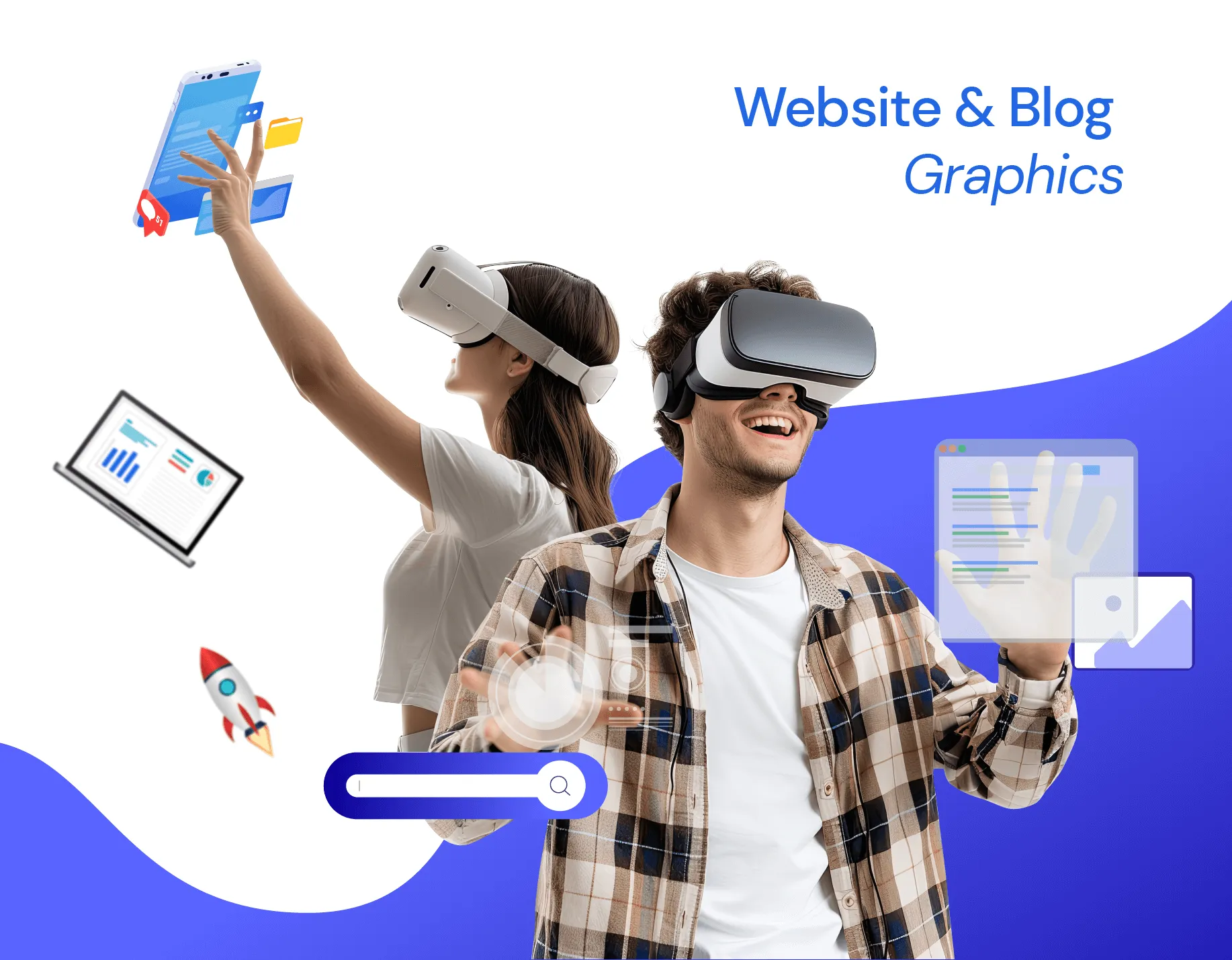 Think404's offer - website and blog graphics support to boost seo