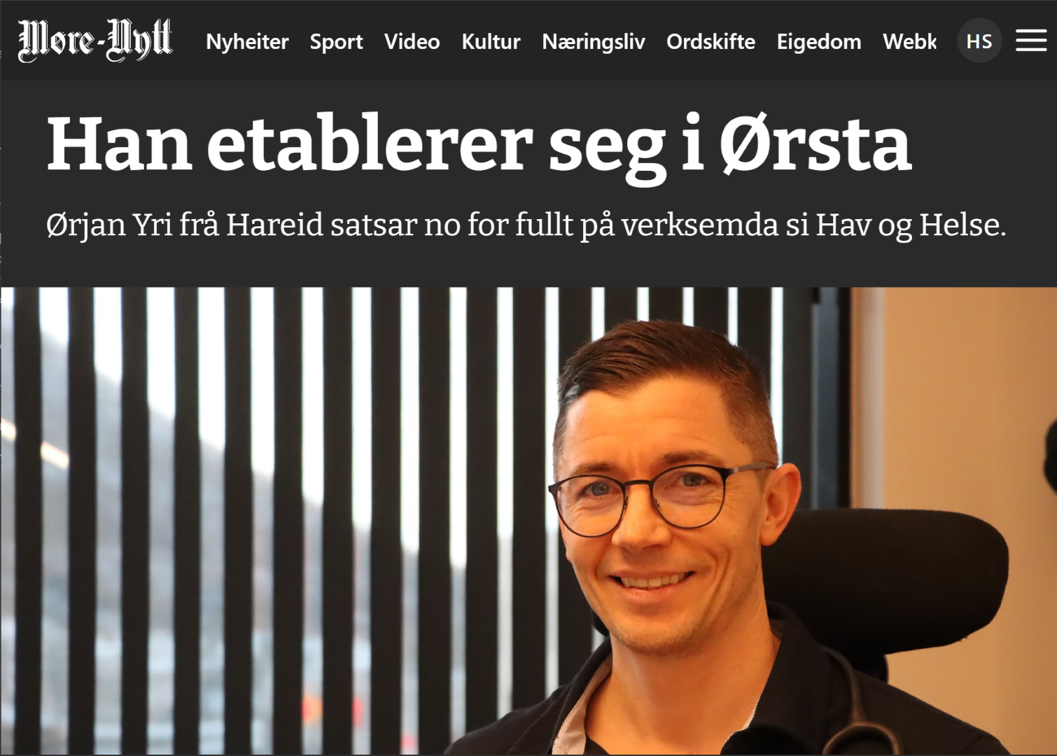 Bilete til artikkelen «Hav & Helse tilgjengeleg i våre lokale»