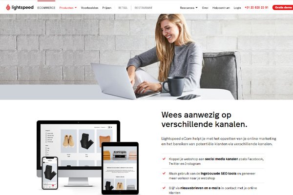 Een webshop openen met Lightspeed