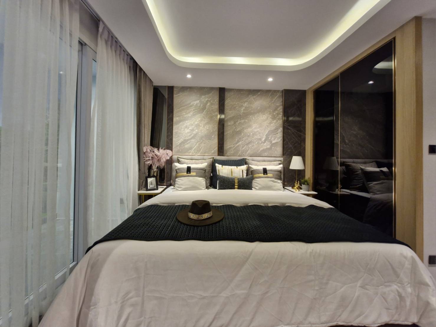 Balcony view Pristine Park studio Jomtien beach proximity location