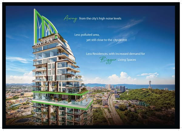 Luxury high-rise condo in Pattaya Riviera California 32-floor tower
