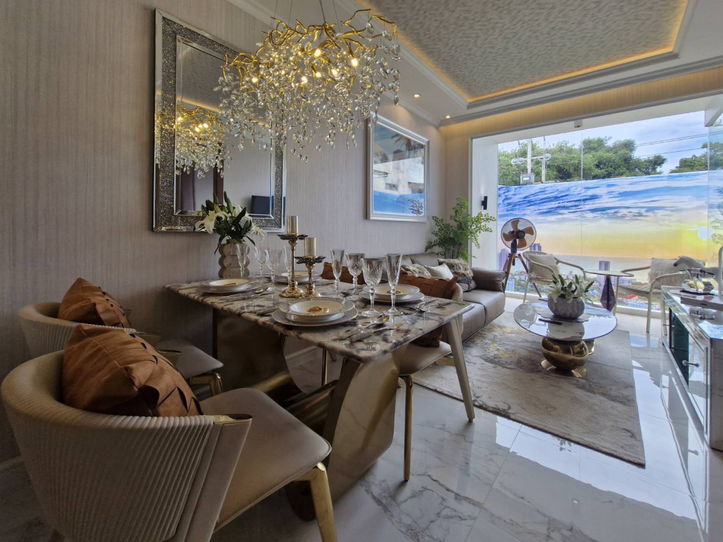 Living area Riviera Santa Monica California coastal luxury