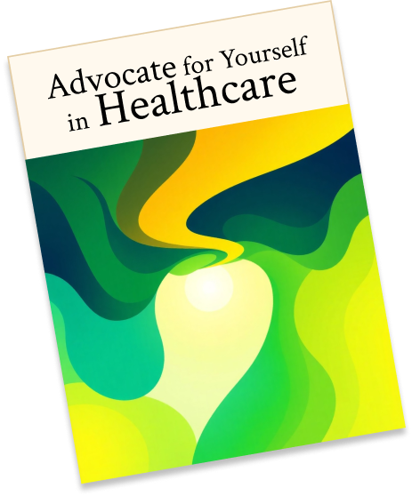 Book cover illustration for the guide book Advocate For Yourself In Healthcare