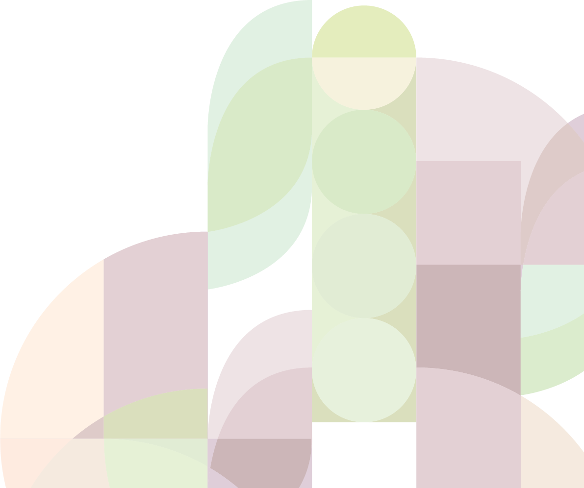 Abstract decoration of geometric figures