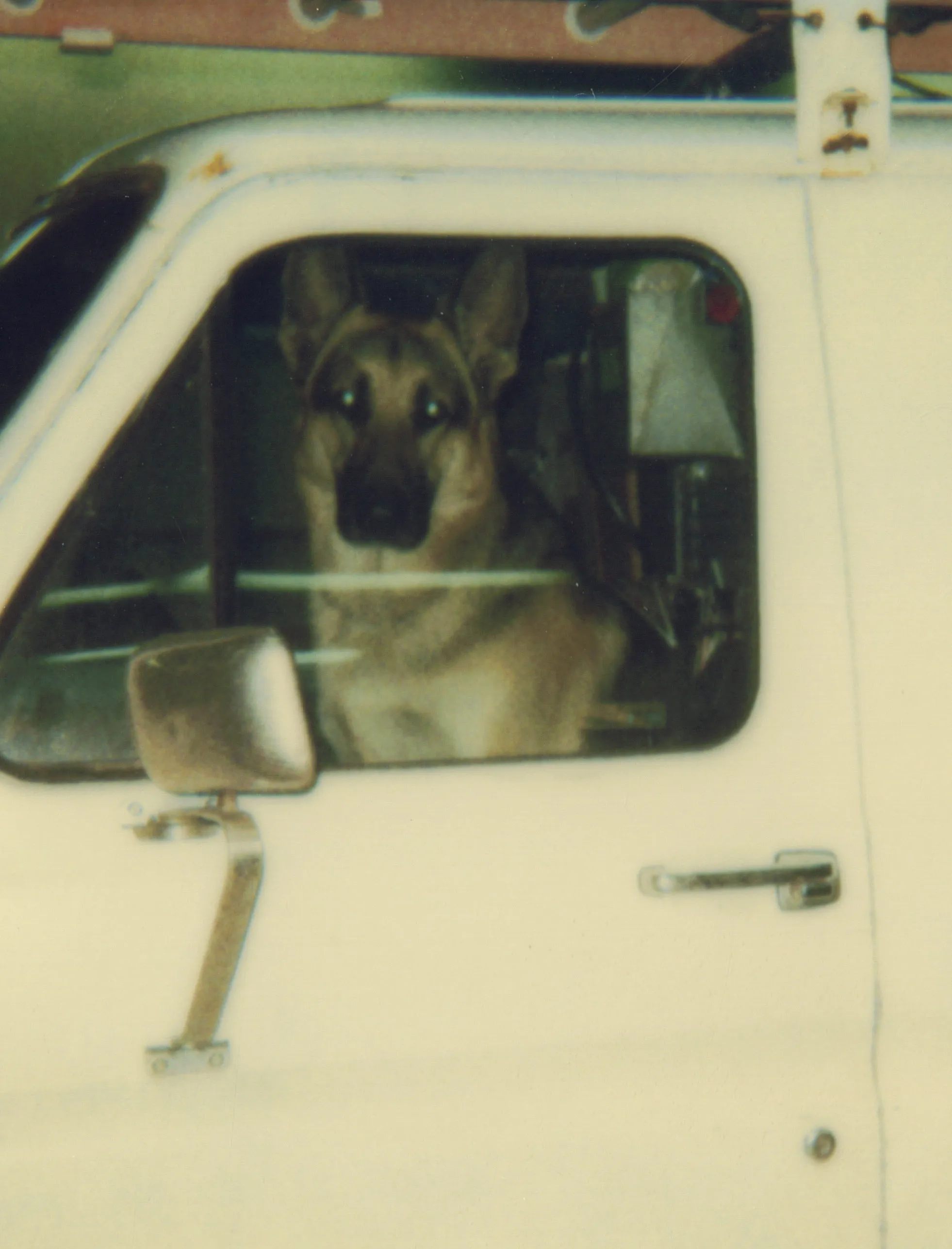 Cab of a vintage Always Ready Repair service vehicle