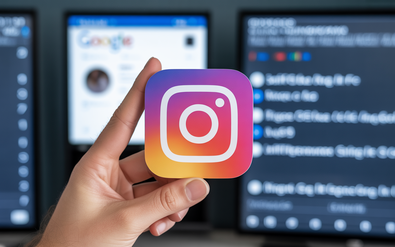 Quelqu'un qui tien instagram sur Google search.