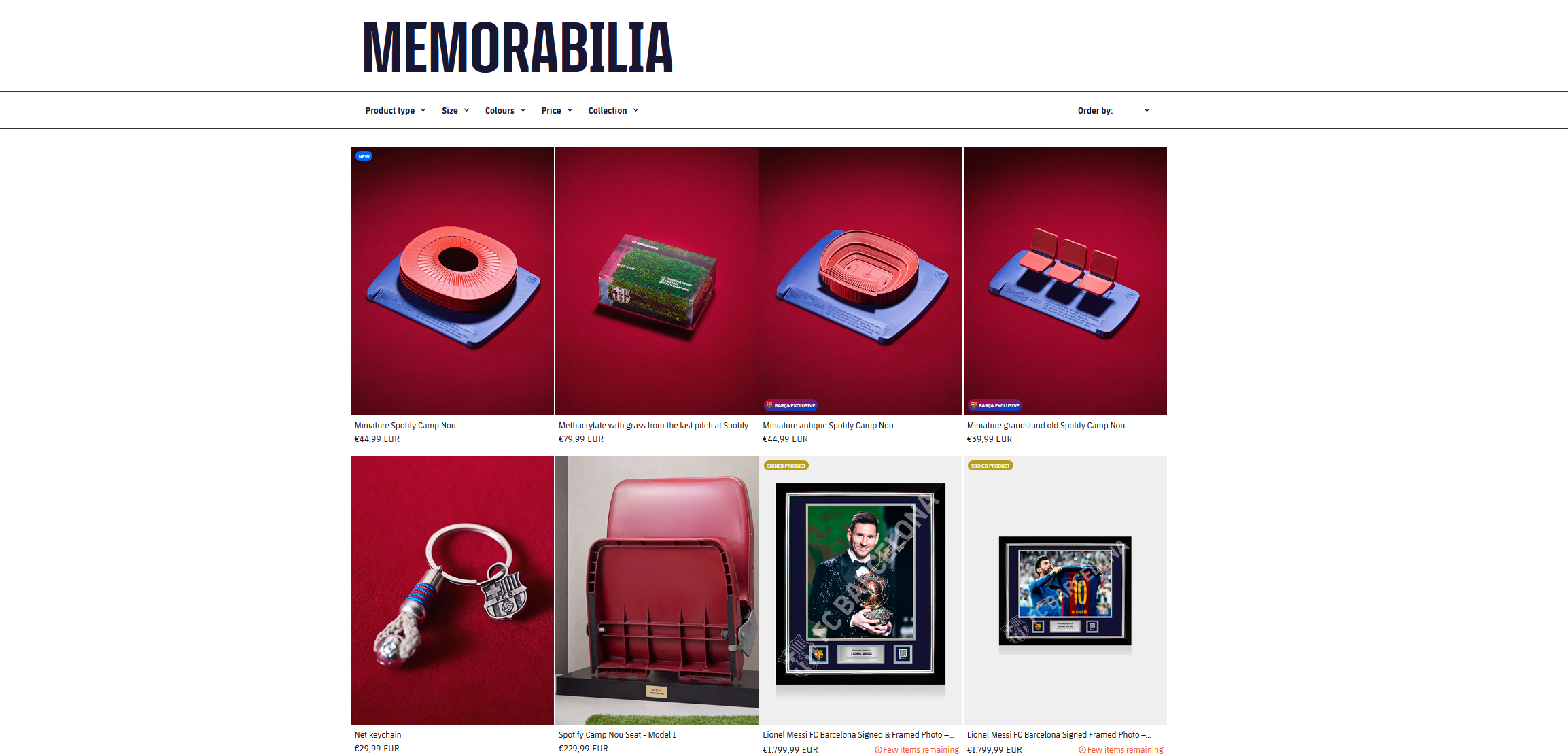FC Barcelona Unveils Exclusive Memorabilia Collection