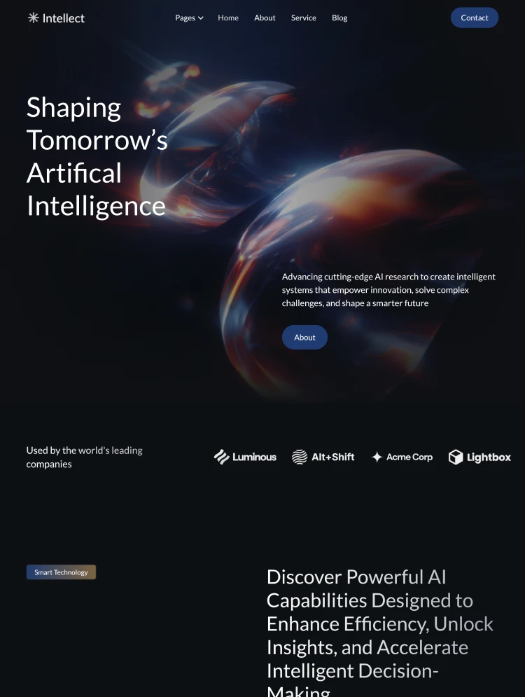 Ai Startup Consulting Website Template