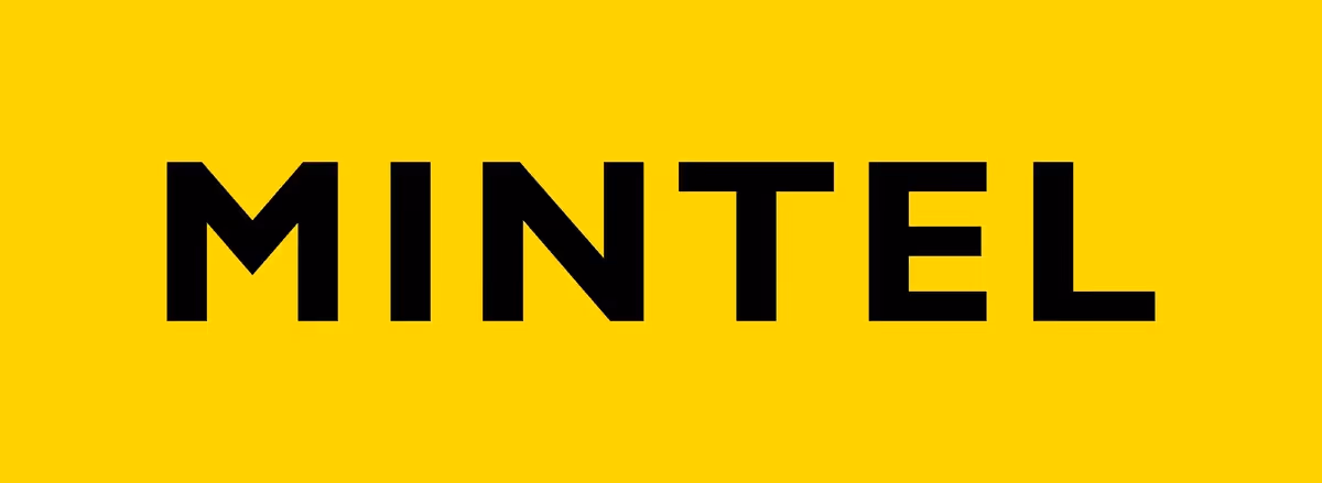 Mintel logo with black text on a yellow background.