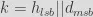 k = h_{lsb} || d_{msb}