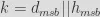 k = d_{msb} || h_{msb}