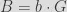 B = b \cdot G