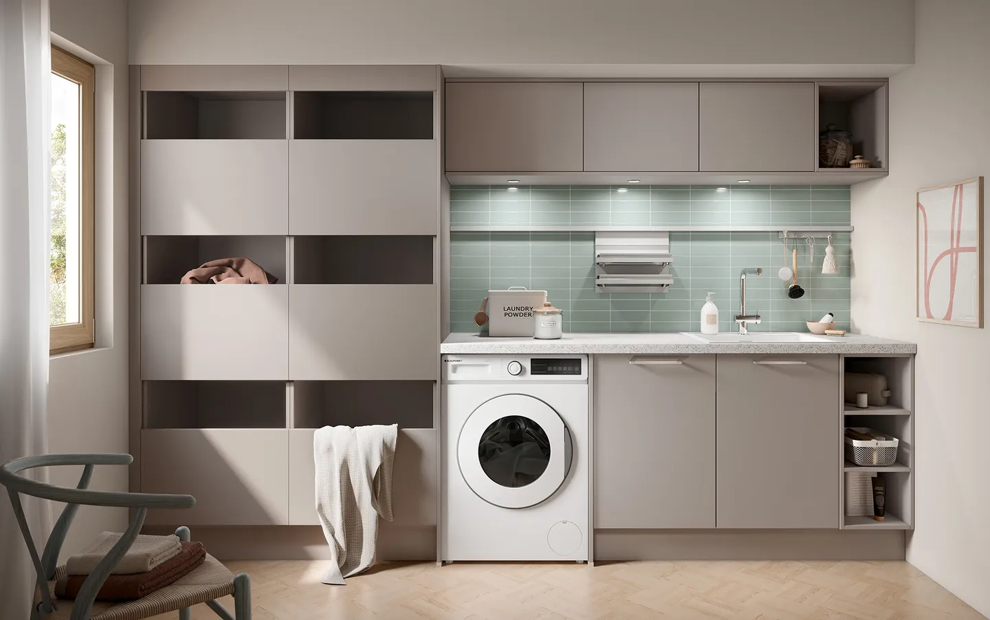 Arrière-Cuisine Fonctionnelle à Saint-Antoine-du-Rocher Rangement et Ergonomie Sur-Mesure