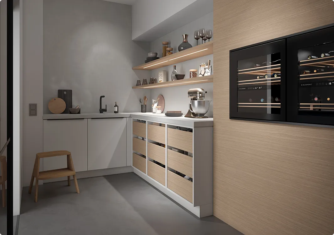 Arrière-Cuisine Fonctionnelle à Saint-Antoine-du-Rocher  Rangement et Ergonomie Sur-Mesure