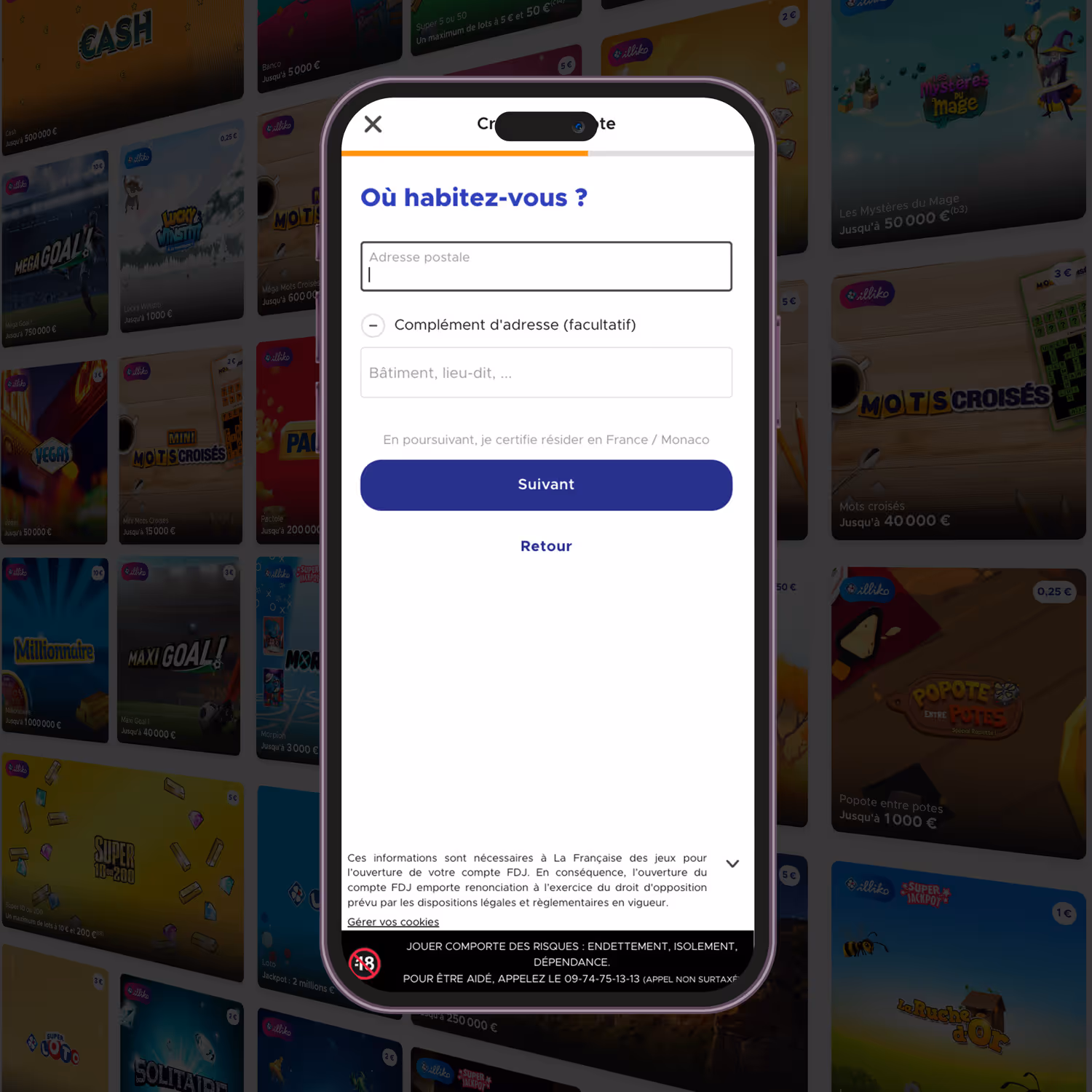 Jeux-Grattage.Fr - Créer un compte FDJ - Etape 6