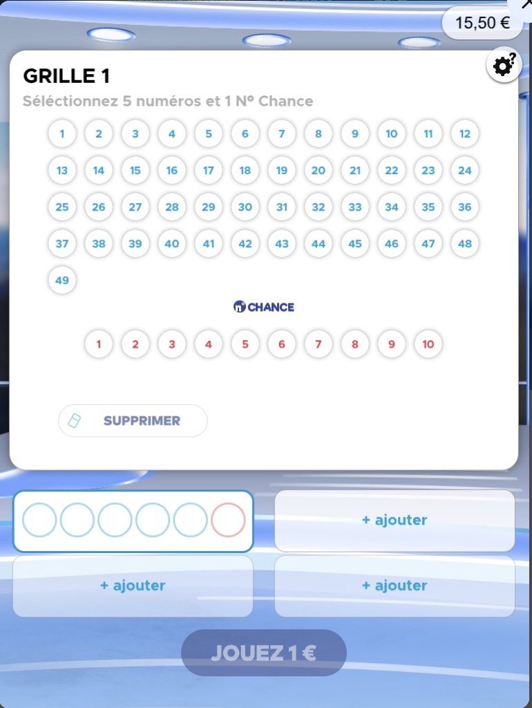 Jeux-Grattage.fr - Instant Loto - Selection numéros