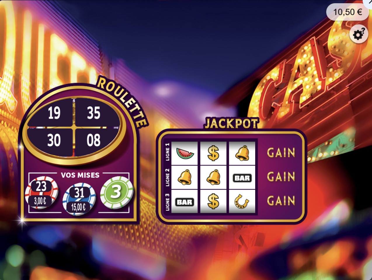 Jeux-Grattage.fr - Vegas - Grattage roulette et jackpot