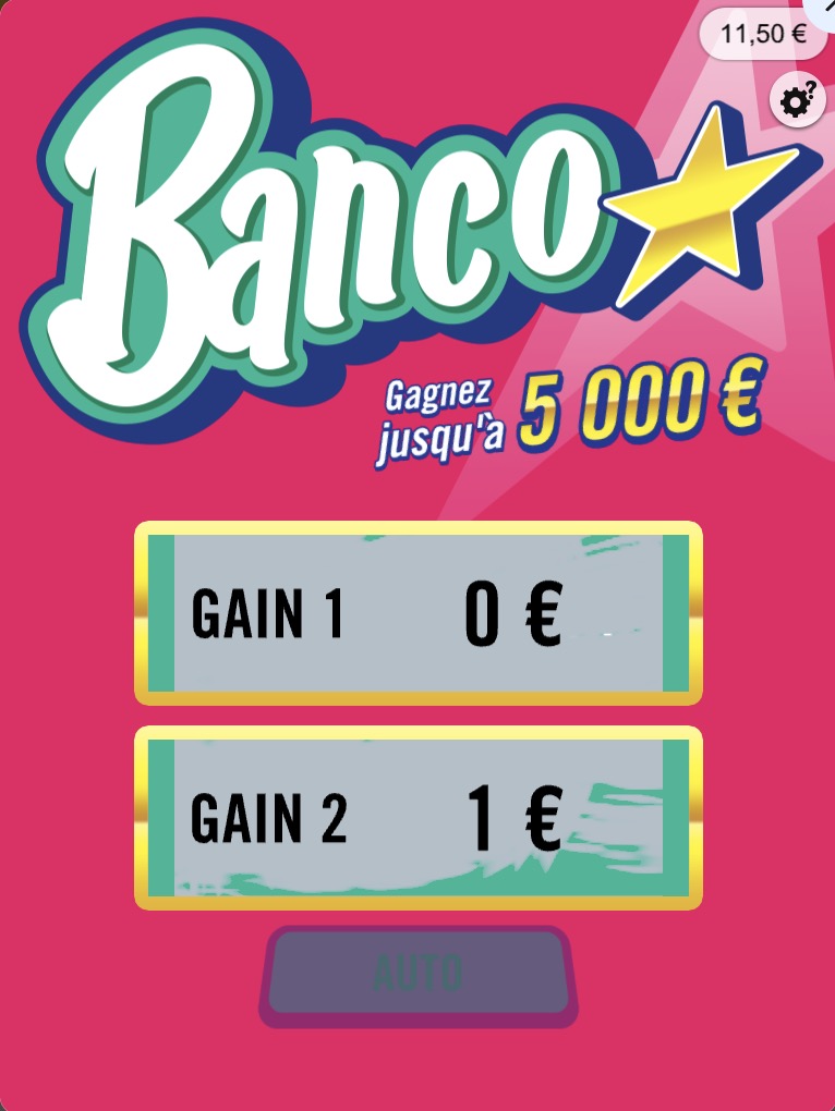 Jeux-Grattage.fr - Jeu à gratter - Banco - Découverte du gain