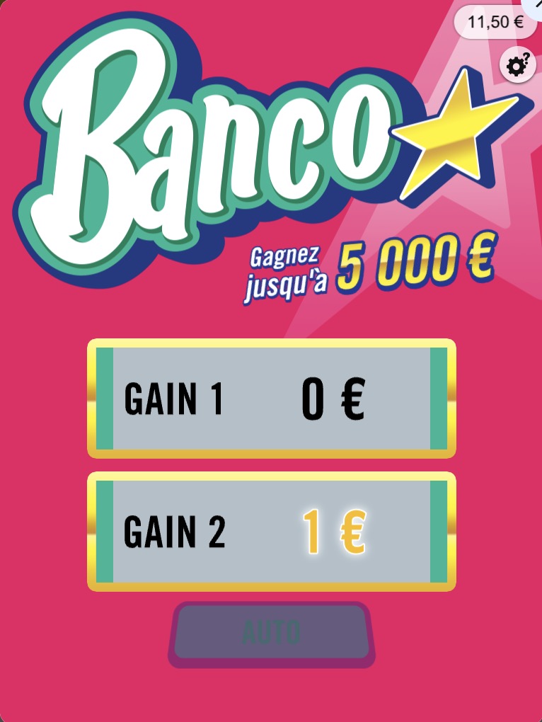 Jeux-Grattage.fr - Jeu à gratter - Banco - Partie gagnante