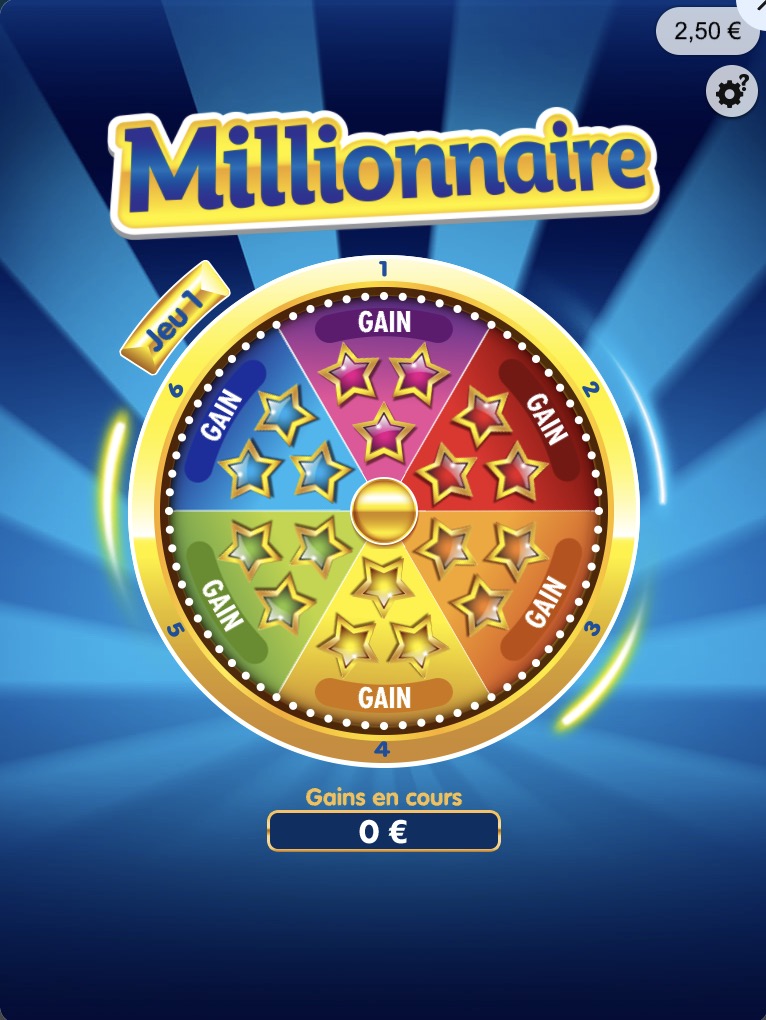 Jeux-Grattage.fr - Jeu à gratter : Millionnaire - La roue
