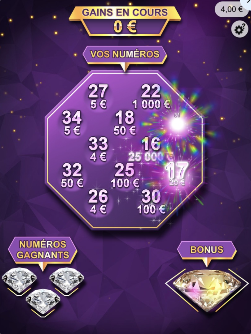 Jeux-Grattage.Fr - Jeux à gratter Solitaire, révélation de la zone de jeu