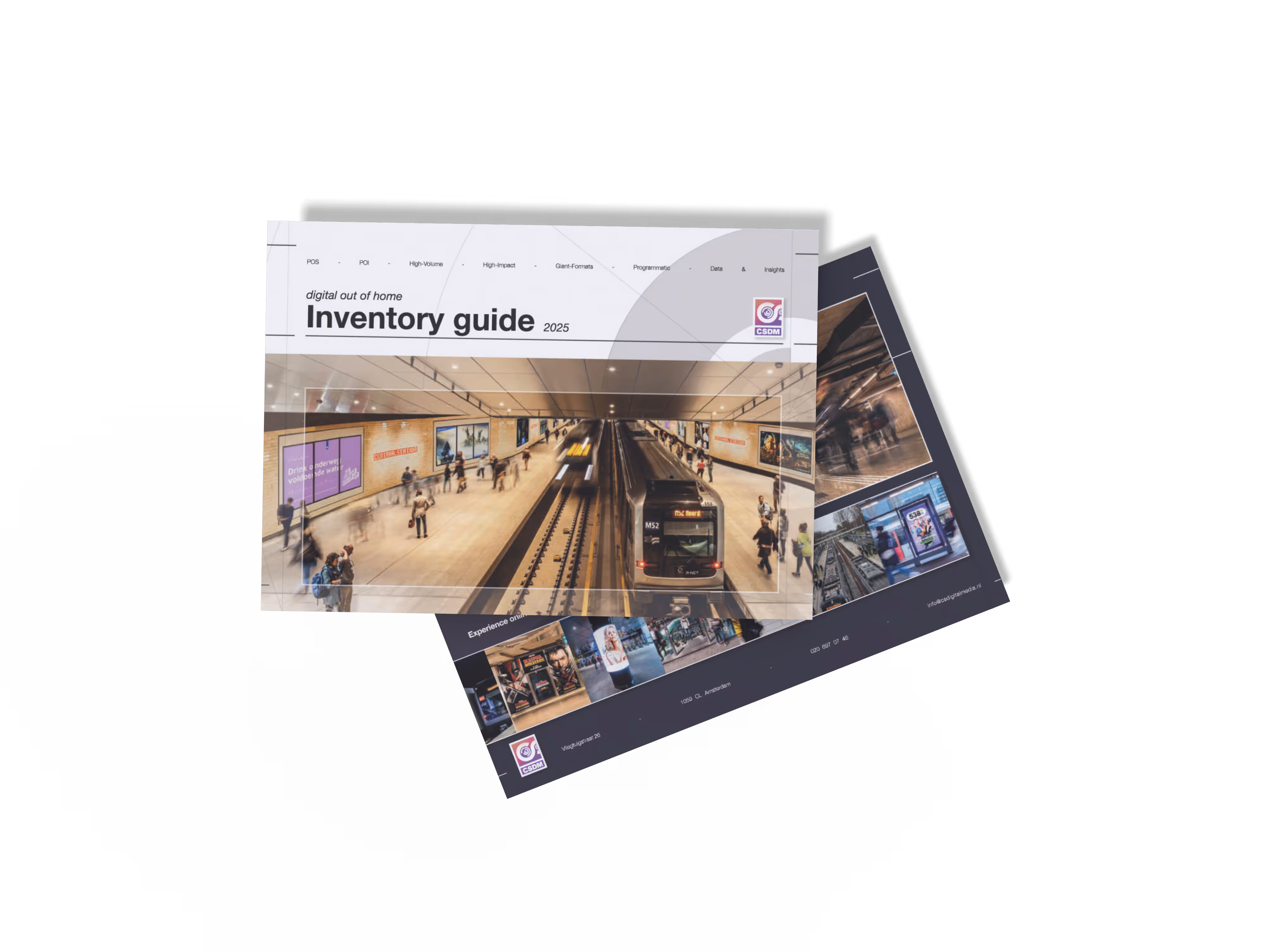 Mock up brochure inventory guide CS Digital Media