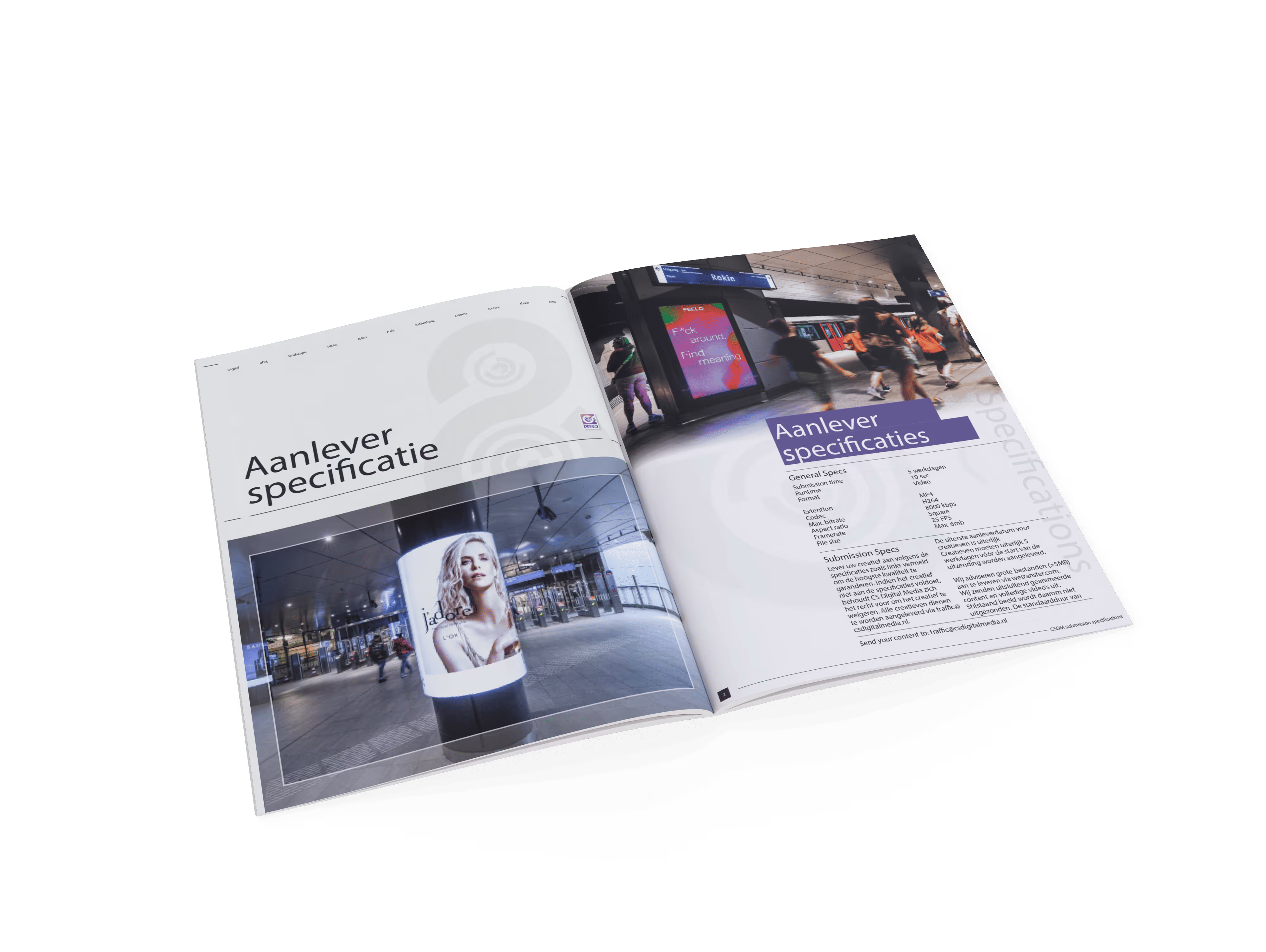 Mock up aanleverspecificaties advertentie beeldmateriaal