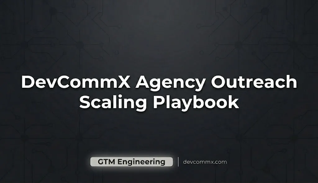 Agency Outreach Scaling Playbook