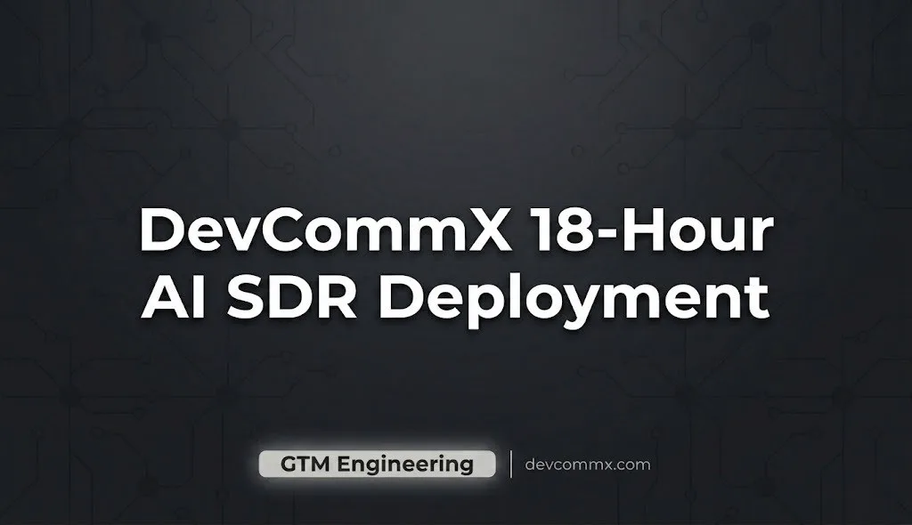 18-Hour AI SDR Deployment