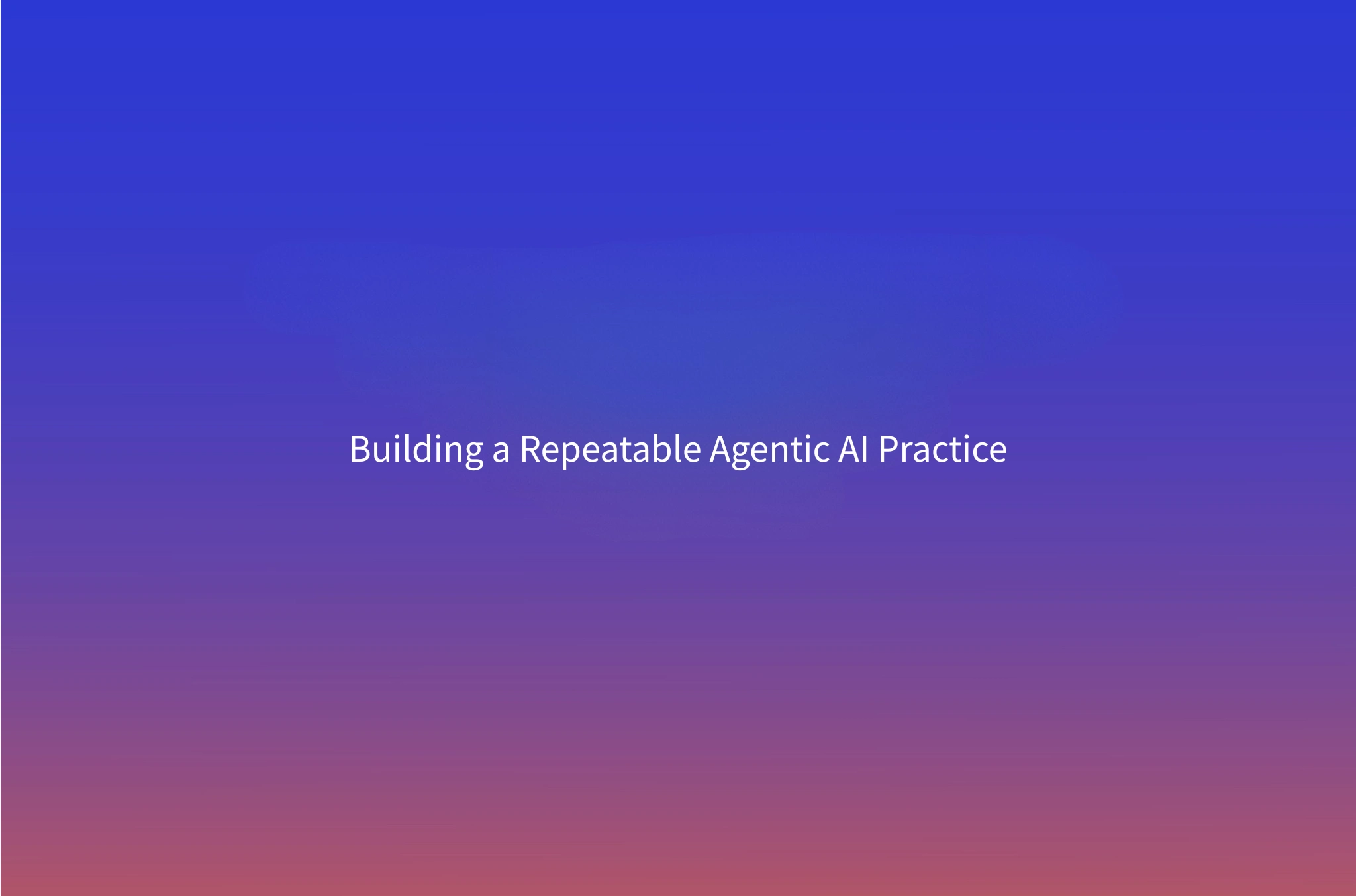 Agentic AI for GTM Teams: How to Move From One-Off Agents to a Repeatable Practice